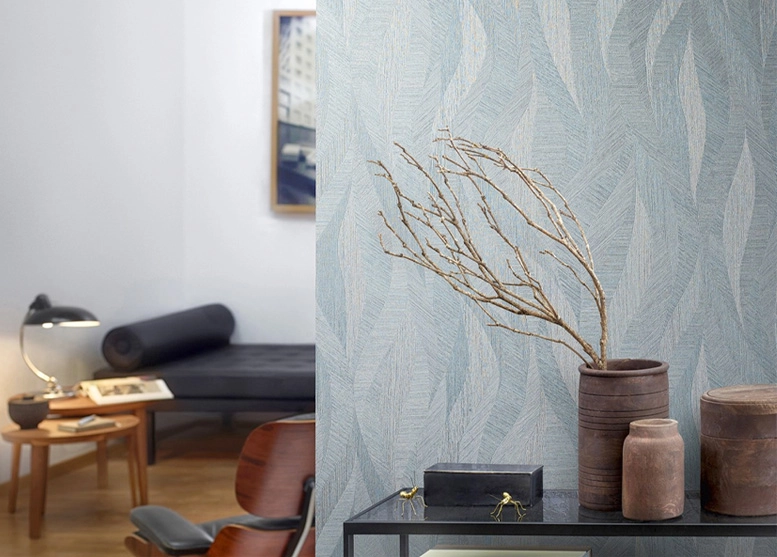 modern leaf pattern wallpaper